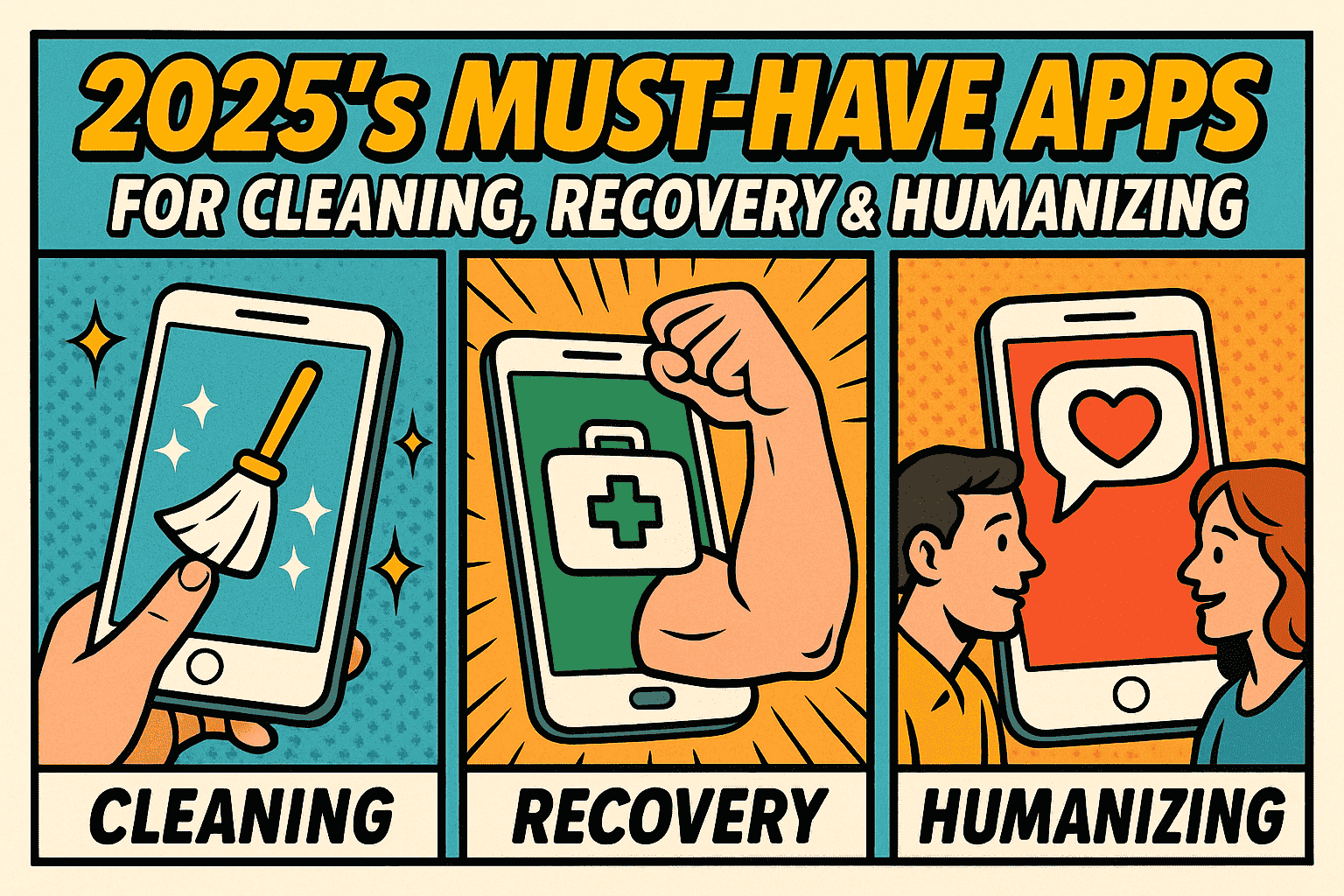 2025’s Must-Have Apps for Cleaning, Recovery & Humanizing