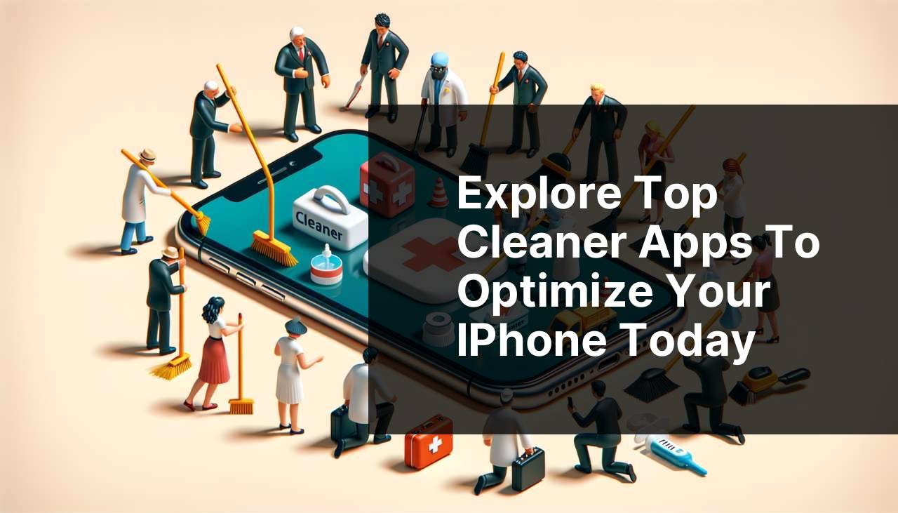 Explore Top Cleaner Apps to Optimize Your iPhone Today