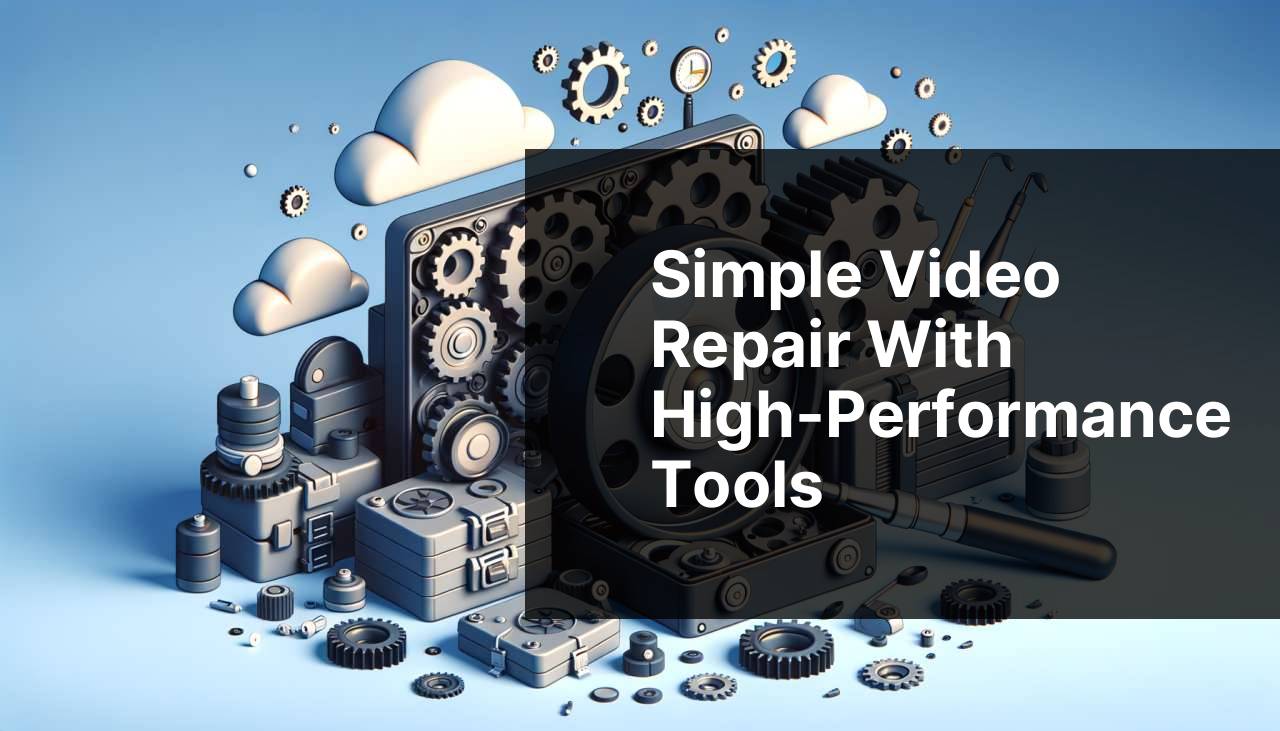 Simple Video Repair with High-Performance Tools