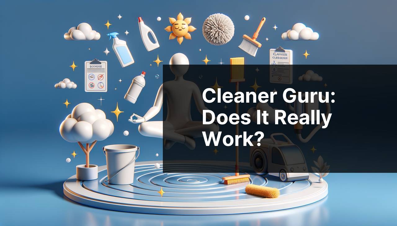 Cleaner Guru: Does It Really Work?