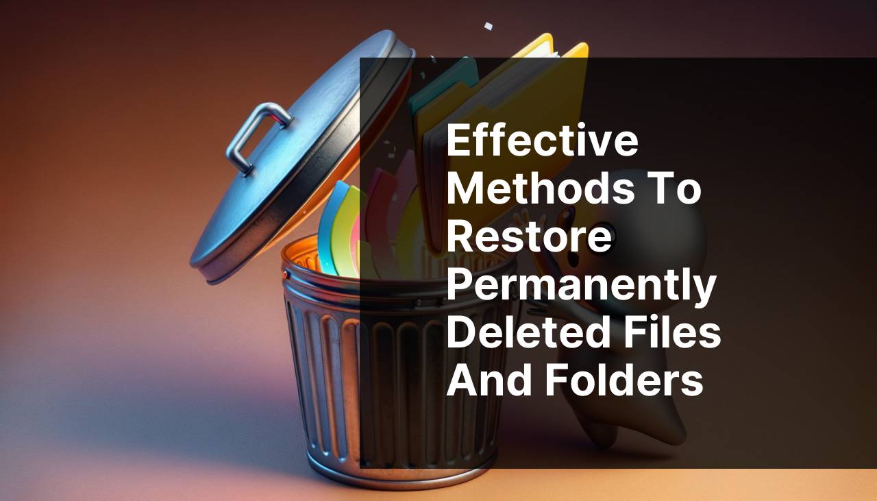 Effective Methods to Restore Permanently Deleted Files and Folders