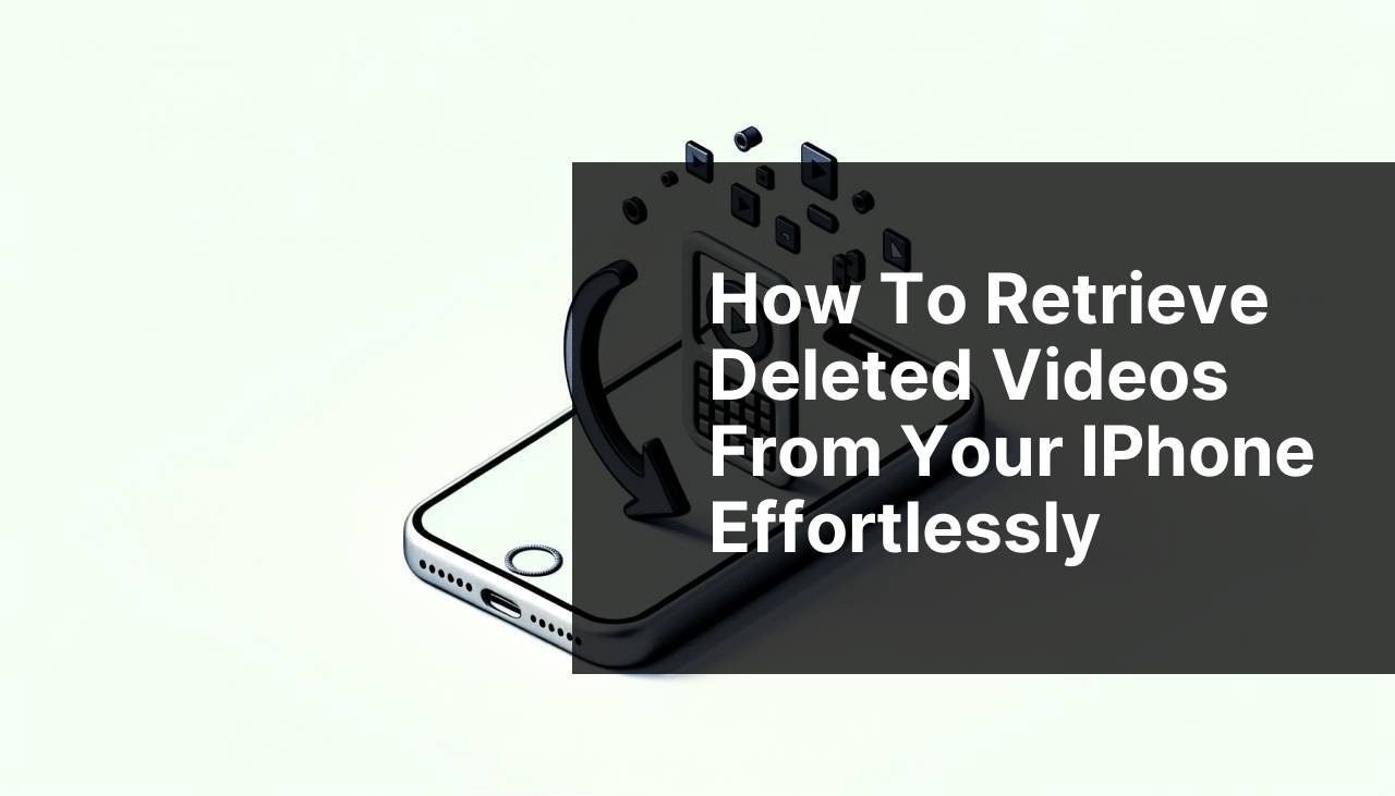 How to Retrieve Deleted Videos from Your iPhone Effortlessly