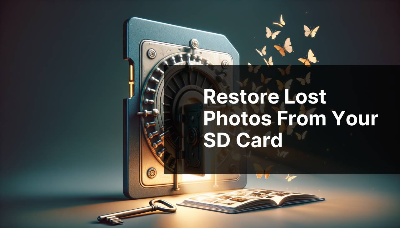 Restore Lost Photos from Your SD Card