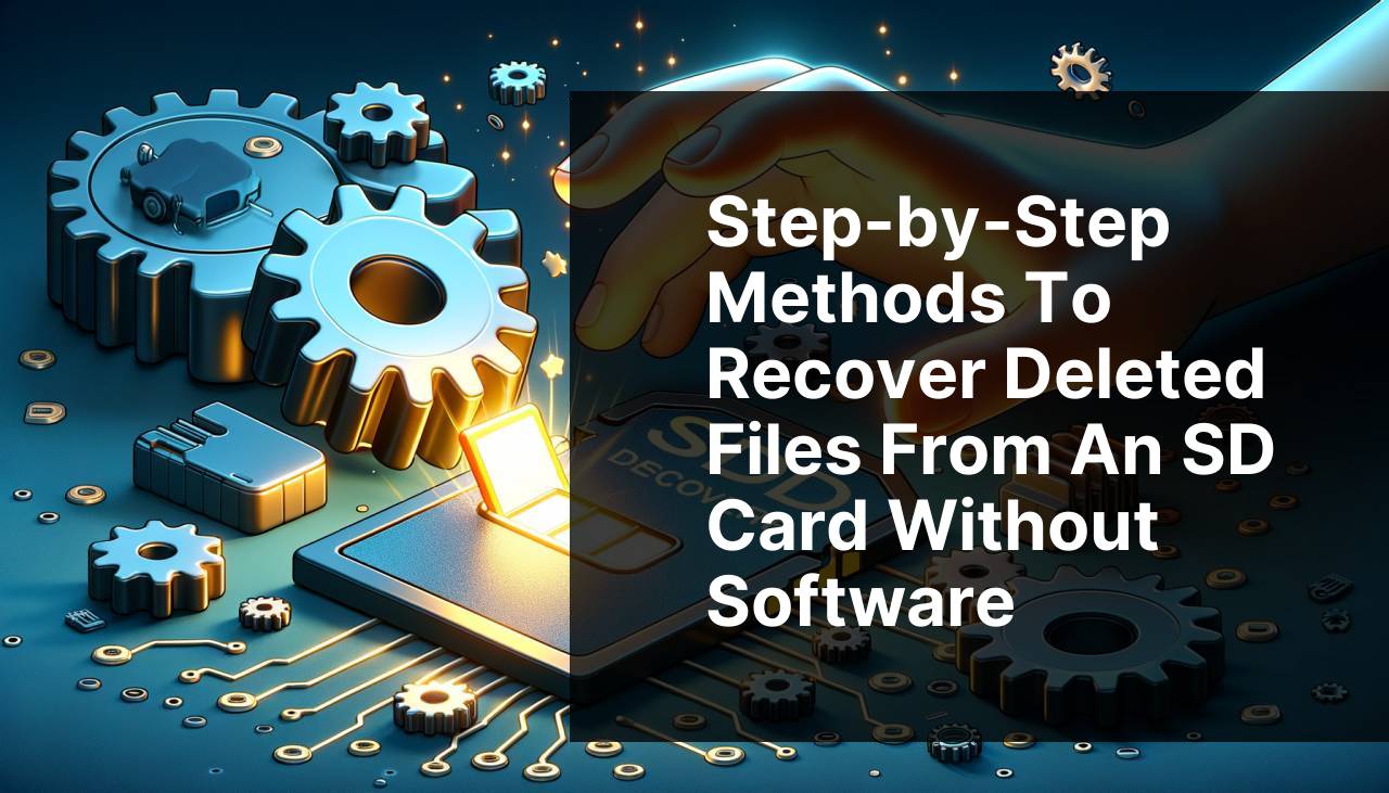 Step-by-Step Methods to Recover Deleted Files from an SD Card without Software