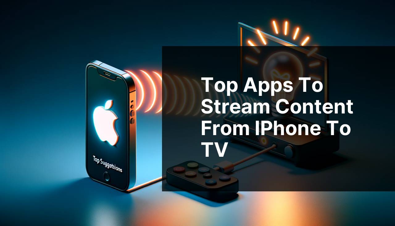 Top Apps to Stream Content from iPhone to TV