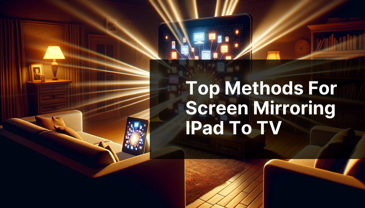 Top Methods for Screen Mirroring iPad to TV