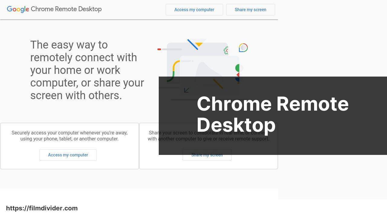 https://remotedesktop.google.com/ screenshot