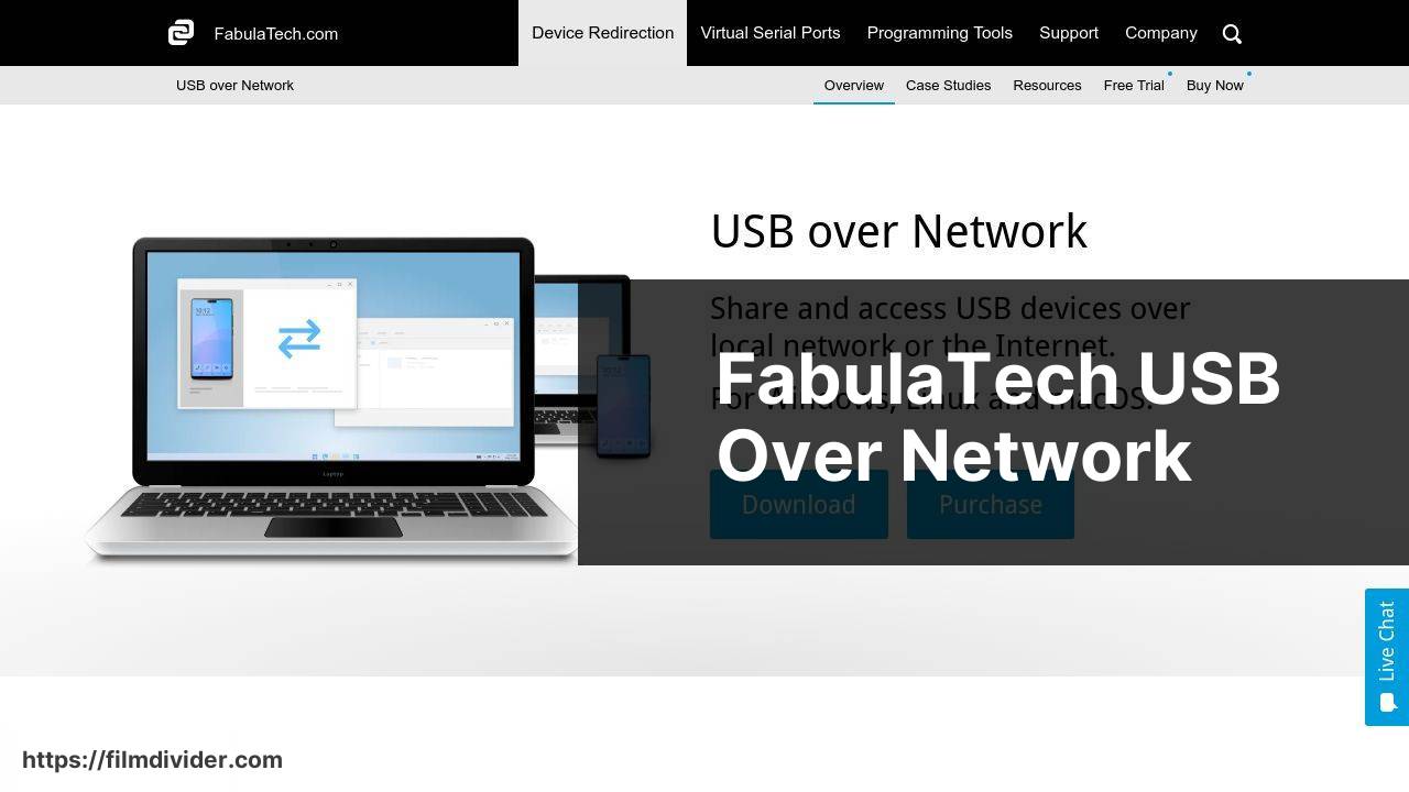 https://www.fabulatech.com/usb-over-network.html screenshot