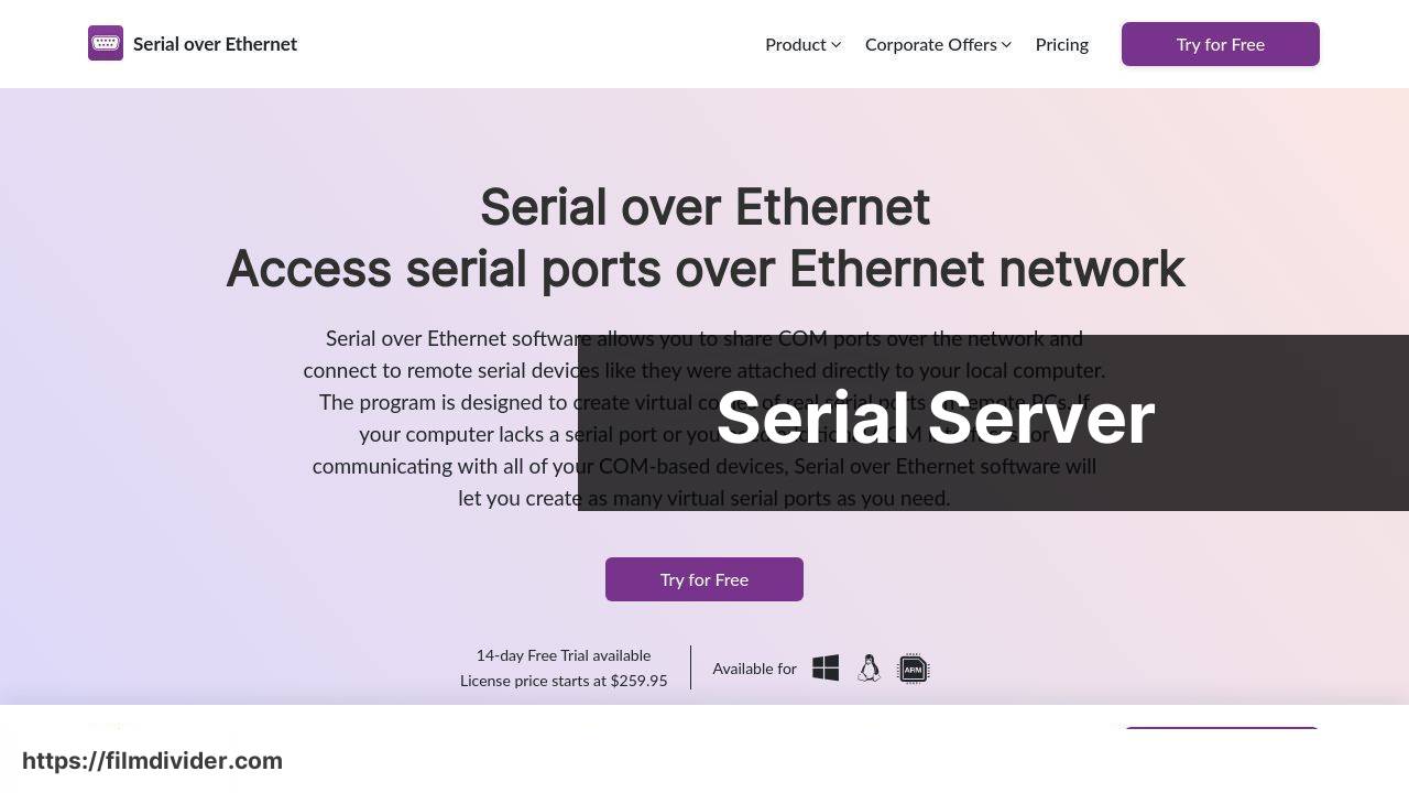 https://www.serial-server.net/ screenshot