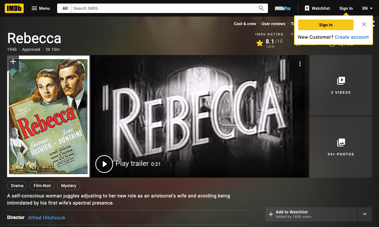 Rebecca Movie