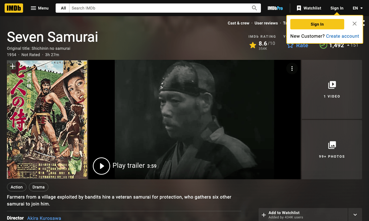 Seven Samurai Movie