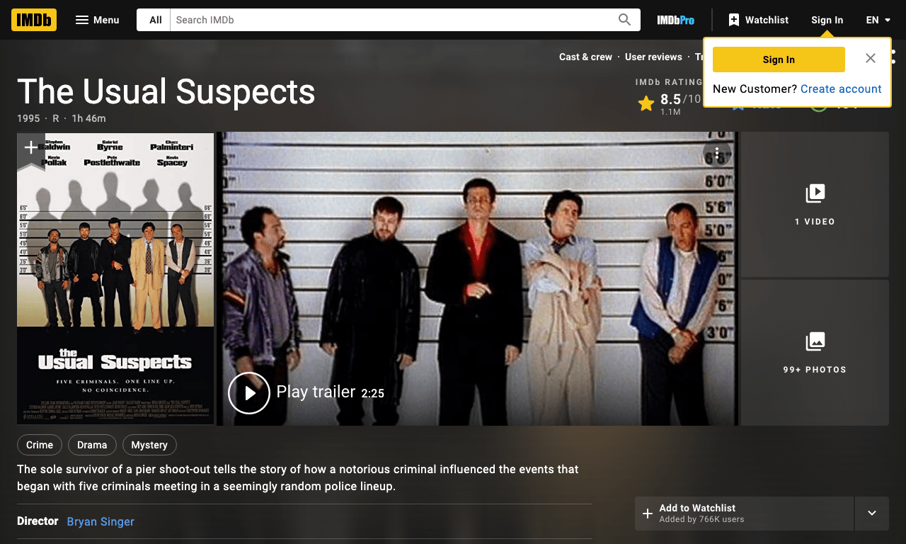 The Usual Suspects Movie