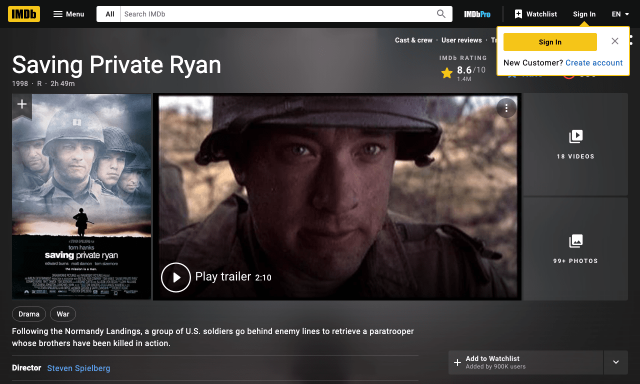 Saving Private Ryan Movie