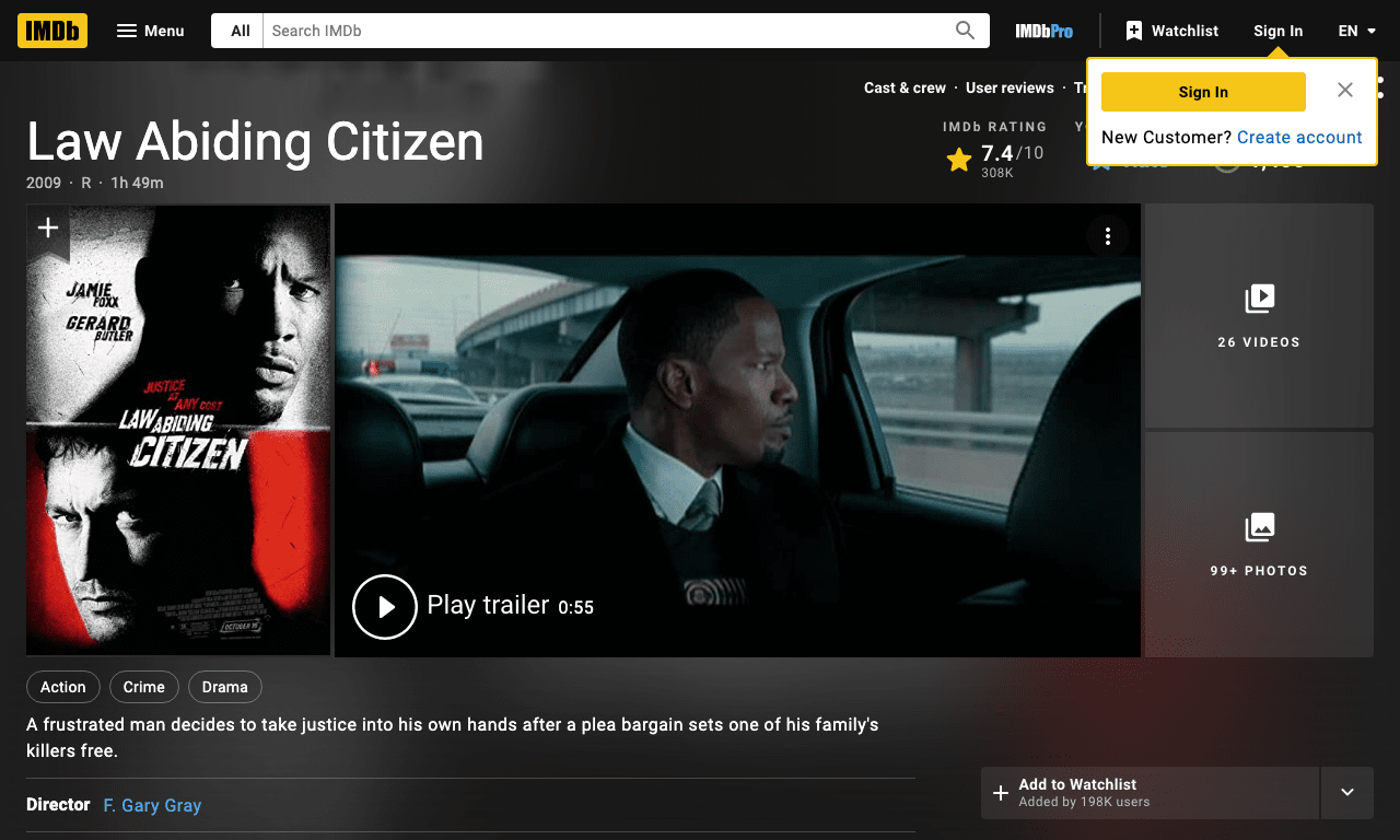 Law Abiding Citizen Movie