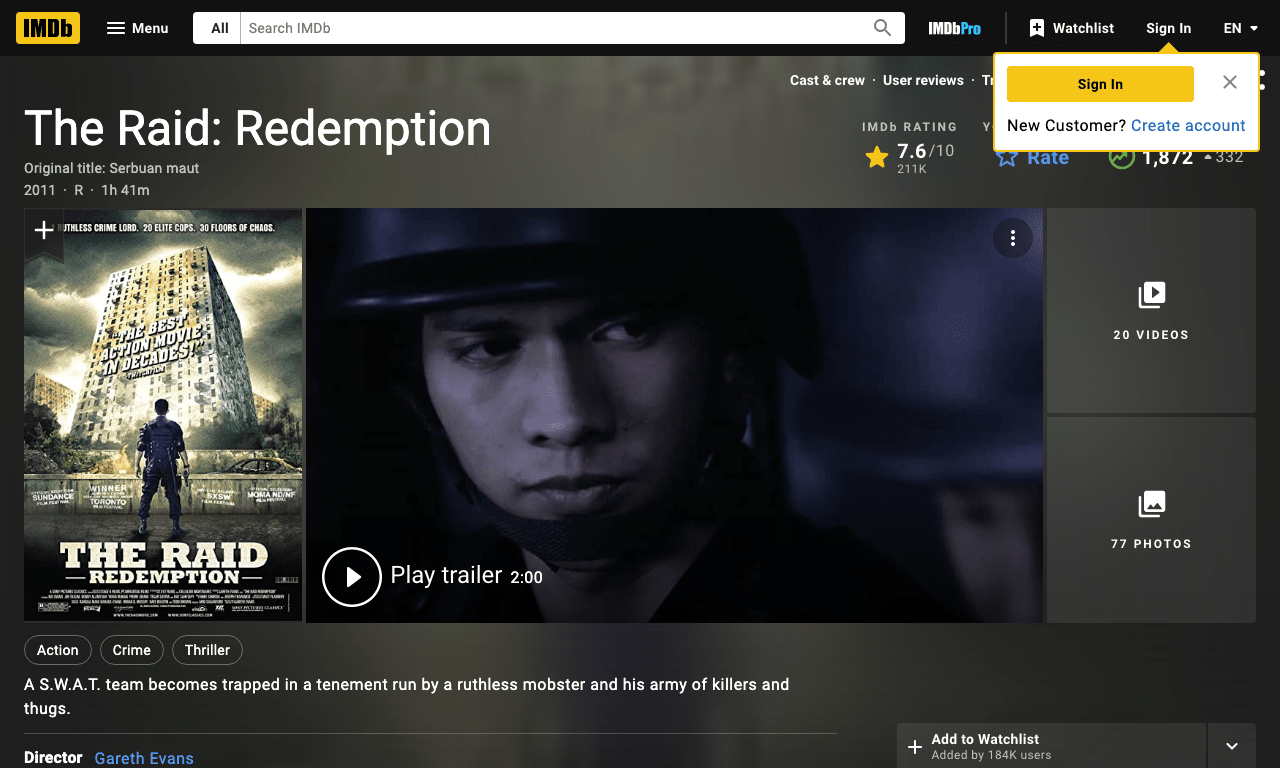 The Raid: Redemption Movie