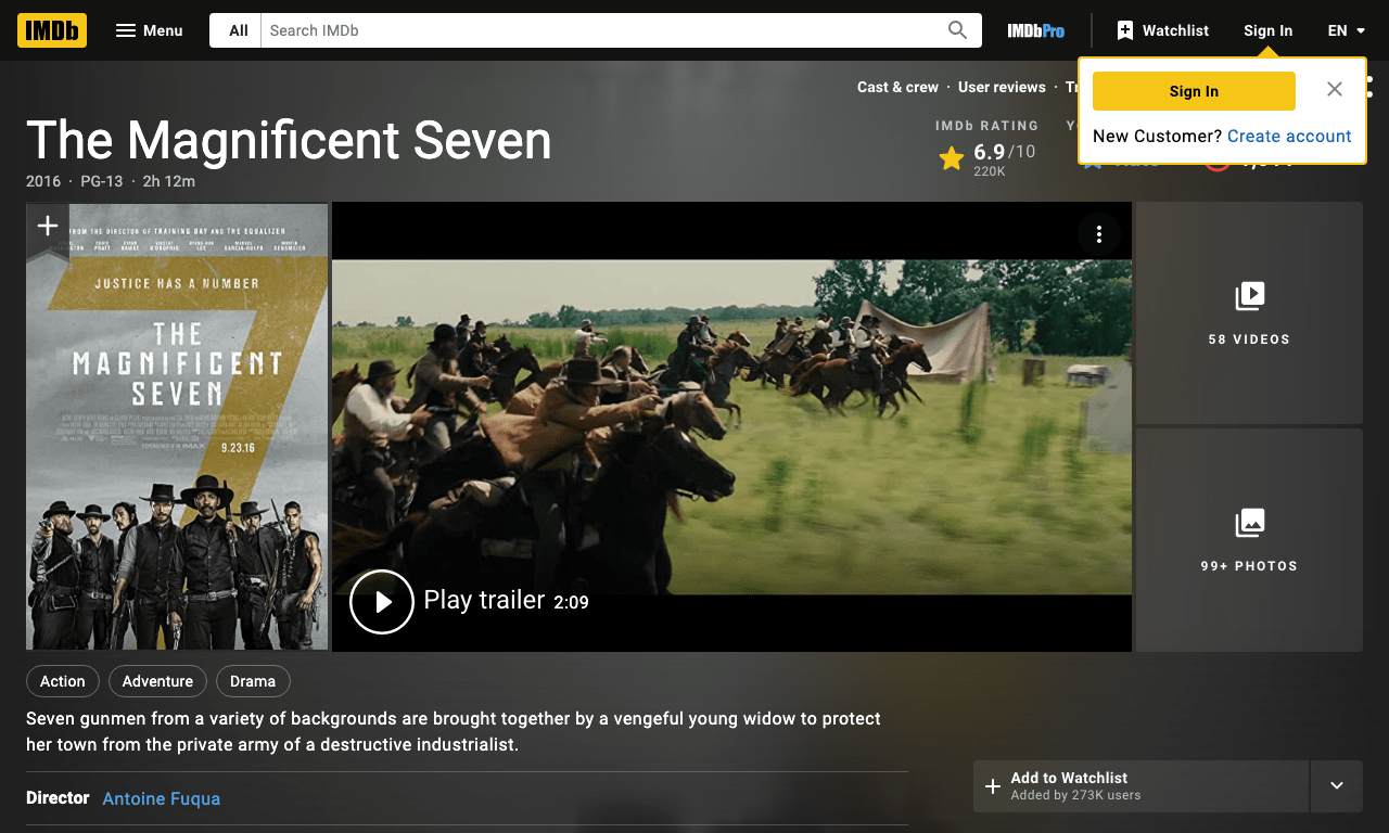 The Magnificent Seven Movie