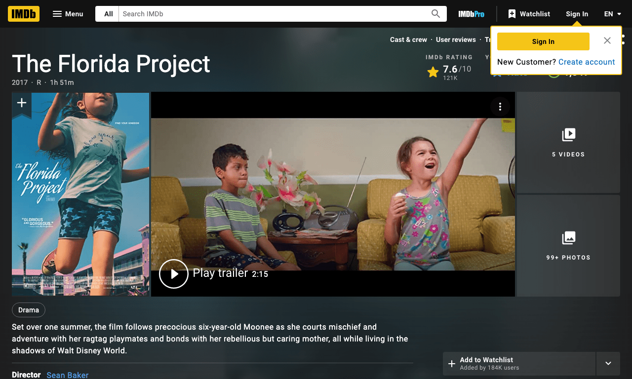 The Florida Project Movie